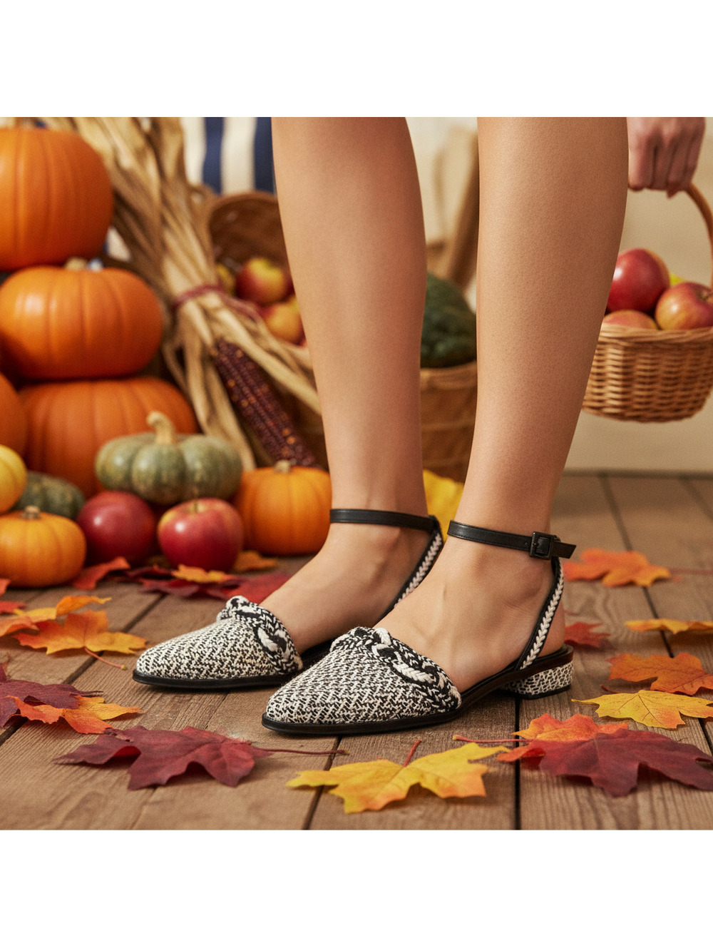 Kelsi Dagger Brooklyn "Annalese" Woven Slingback Flats – Women's Size 9